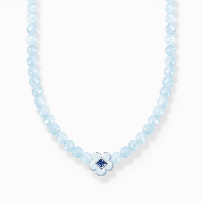 Charming Choker With Flower And Blue Pearls KE2182 - 496 - 1Thomas Sabo Charm Club CharmingKE2182 - 496 - 1