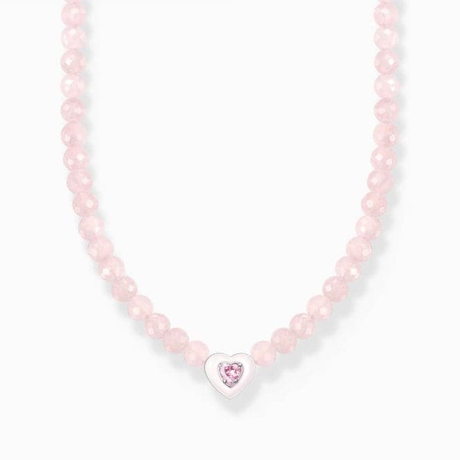 Charming Choker With Heart And Pink Pearls KE2181 - 035 - 9Thomas Sabo Charm Club CharmingKE2181 - 035 - 9