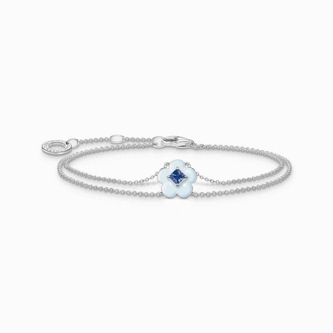 Charming Flower With Blue Stone Bracelet A2093 - 496 - 1Thomas Sabo Charm Club CharmingA2093 - 496 - 1