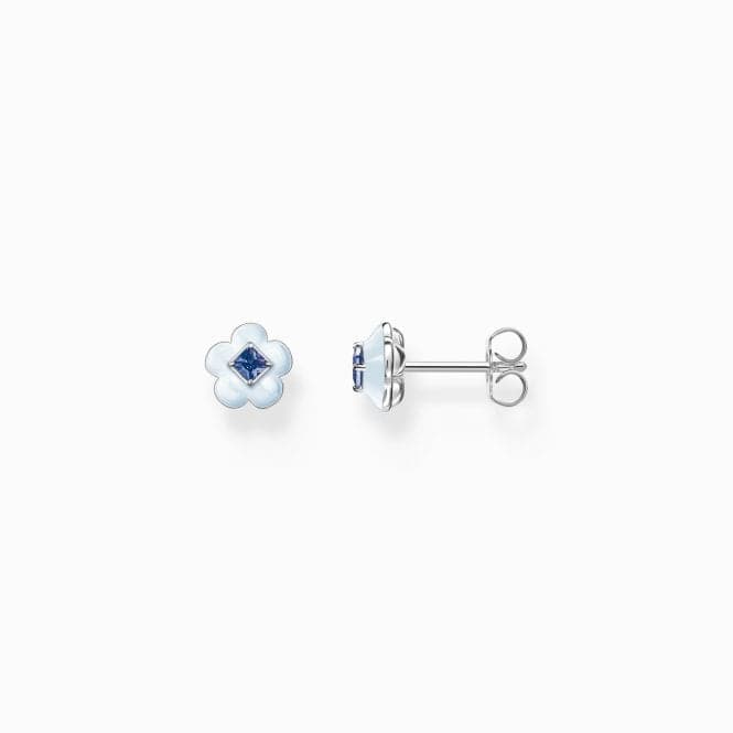 Charming Flower With Blue Stone Ear Studs H2269 - 496 - 1Thomas Sabo Charm Club CharmingH2269 - 496 - 1