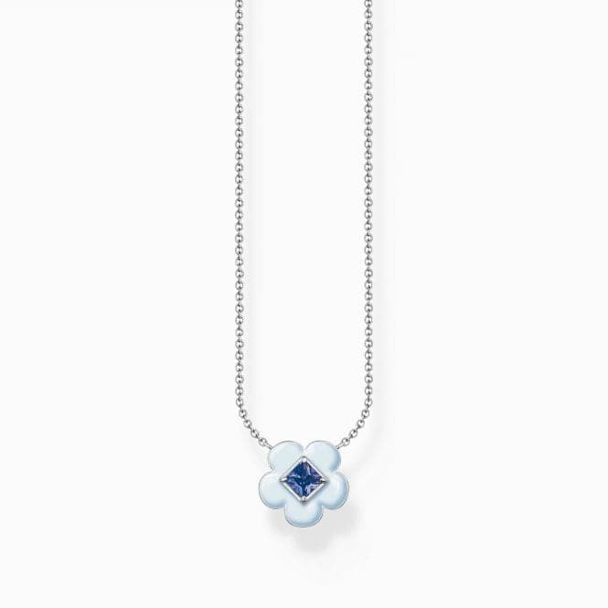 Charming Flower With Blue Stone Necklace KE2185 - 496 - 1Thomas Sabo Charm Club CharmingKE2185 - 496 - 1