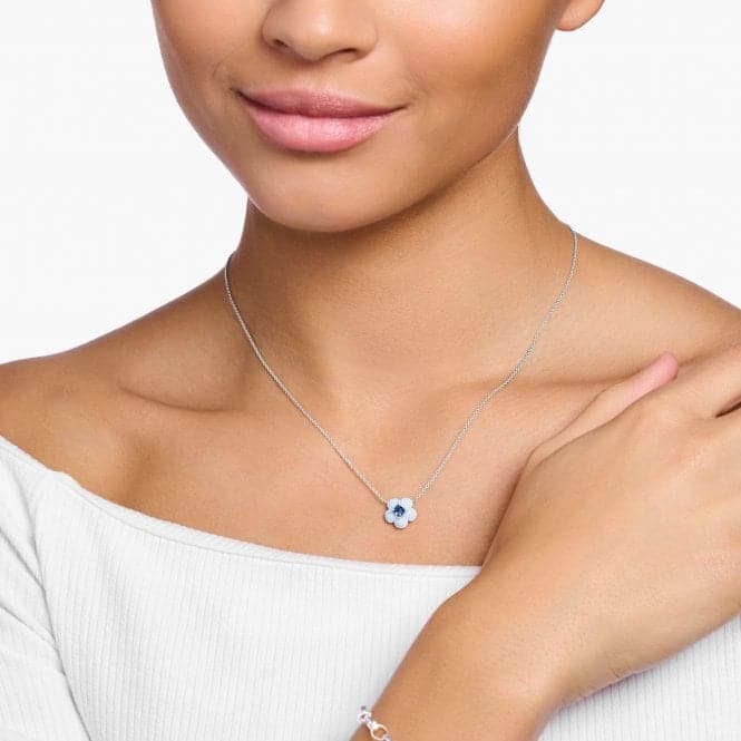 Charming Flower With Blue Stone Necklace KE2185 - 496 - 1Thomas Sabo Charm Club CharmingKE2185 - 496 - 1