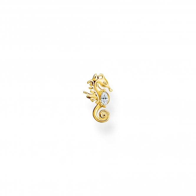 Charming Gold Plated Seahorse Single Earring H2236 - 414 - 14Thomas Sabo Charm Club CharmingH2236 - 414 - 14