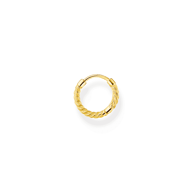 Charming Gold Plated Single Hoop Earring CR694 - 413 - 39Thomas Sabo Charm Club CharmingCR694 - 413 - 39