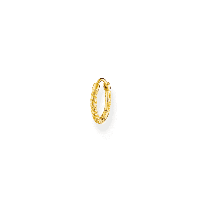 Charming Gold Plated Single Hoop Earring CR694 - 413 - 39Thomas Sabo Charm Club CharmingCR694 - 413 - 39