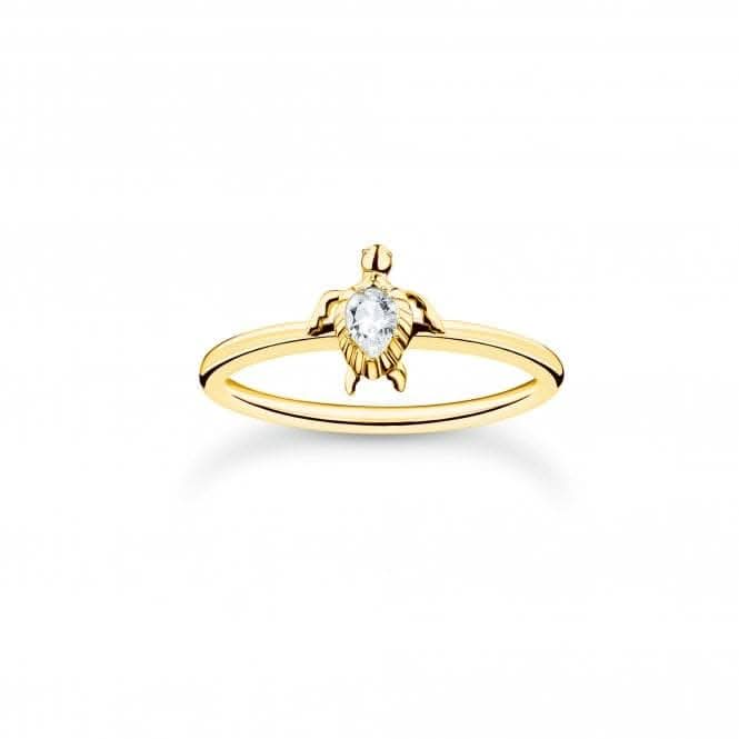 Charming Gold Plated Turtle Ring TR2401 - 414 - 14Thomas Sabo Charm Club CharmingTR2401 - 414 - 14 - 48