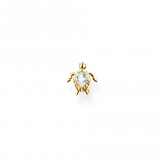 Charming Gold Plated Turtle Single Earring H2235 - 414 - 14Thomas Sabo Charm Club CharmingH2235 - 414 - 14