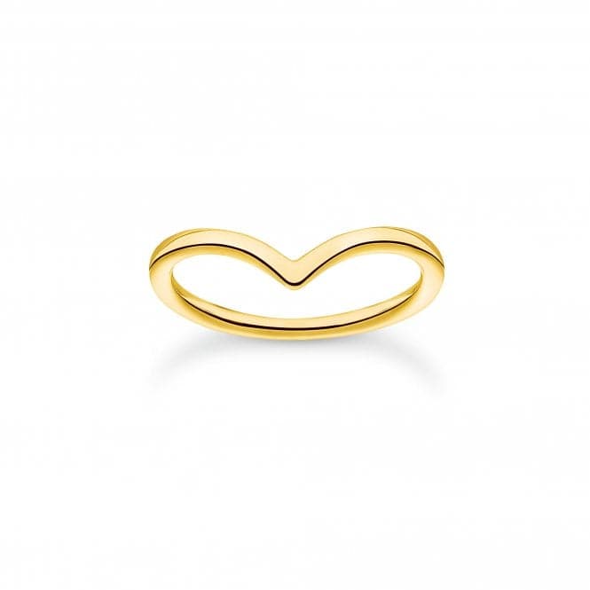 Charming Gold Plated V - Shaped Ring TR2393 - 413 - 39Thomas Sabo Charm Club CharmingTR2393 - 413 - 39 - 48