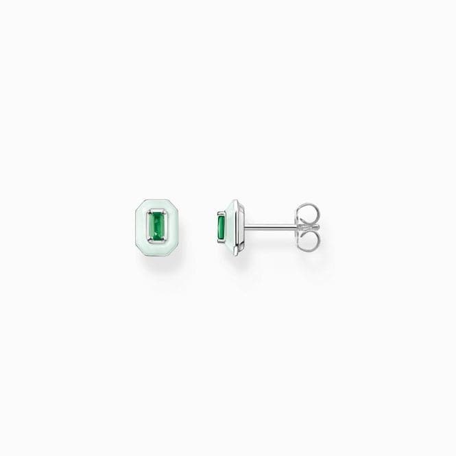 Charming Green Stone Ear Studs H2270 - 496 - 6Thomas Sabo Charm Club CharmingH2270 - 496 - 6