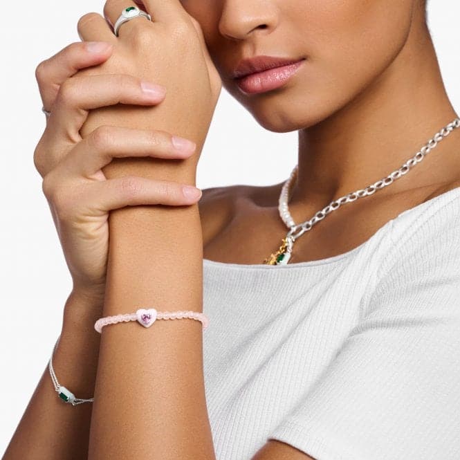 Charming Heart With Pink Pearls Bracelet A2092 - 035 - 9Thomas Sabo Charm Club CharmingA2092 - 035 - 9