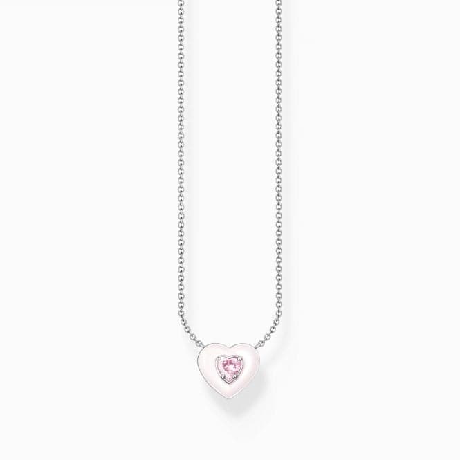 Charming Heart With Pink Stone Necklace KE2184 - 041 - 9Thomas Sabo Charm Club CharmingKE2184 - 041 - 9