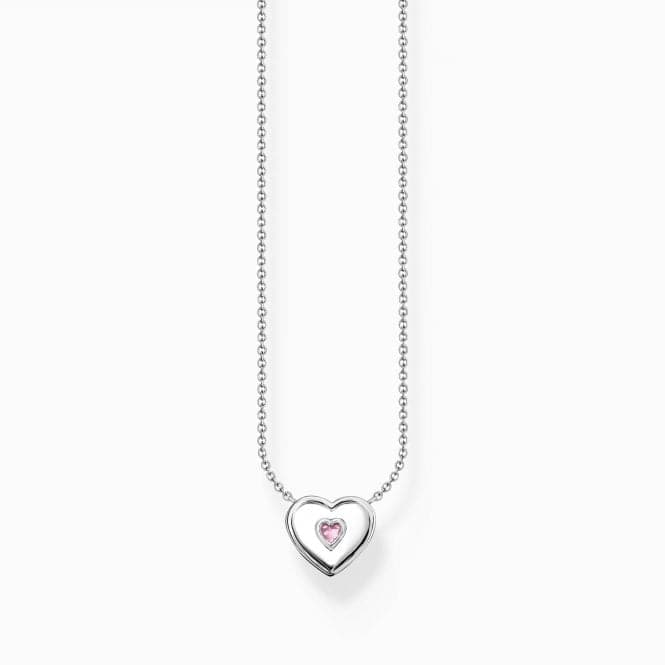 Charming Heart With Pink Stone Necklace KE2184 - 041 - 9Thomas Sabo Charm Club CharmingKE2184 - 041 - 9