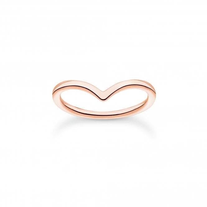 Charming Rose Gold Plated V - Shaped Ring TR2393 - 415 - 40Thomas Sabo Charm Club CharmingTR2393 - 415 - 40 - 48