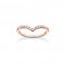 Charming Rose Gold Plated V - Shaped White Stones Ring TR2394 - 416 - 14Thomas Sabo Charm Club CharmingTR2394 - 416 - 14 - 48