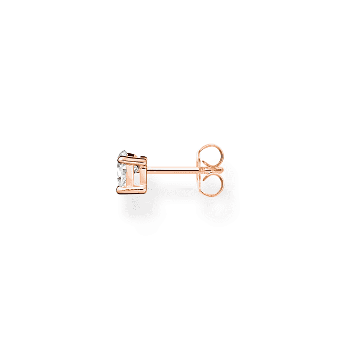 Charming Rose Gold Plated White Heart Single Earring H2234 - 416 - 14Thomas Sabo Charm Club CharmingH2234 - 416 - 14