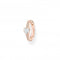 Charming Rose Gold Plated White Heart Single Hoop Earring CR692 - 416 - 14Thomas Sabo Charm Club CharmingCR692 - 416 - 14