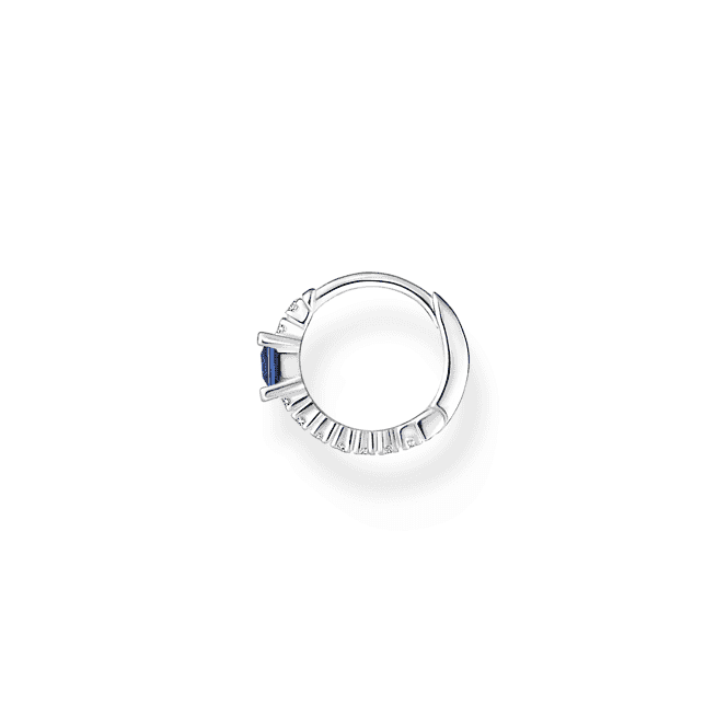 Charming Sterling Silver Blue Single Hoop Earring CR691 - 166 - 7Thomas Sabo Charm Club CharmingCR691 - 166 - 7