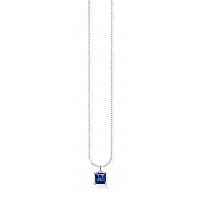 Charming Sterling Silver Blue Stone Necklace KE2156 - 699 - 32 - L45VThomas Sabo Charm Club CharmingKE2156 - 699 - 32