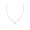 Charming Sterling Silver Hearts And White Stones Necklace KE2154 - 051 - 14 - L42VThomas Sabo Charm Club CharmingKE2154 - 051 - 14
