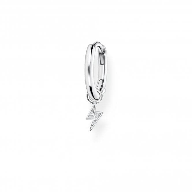 Charming Sterling Silver Lightening Single Hoop Earring CR705 - 051 - 14Thomas Sabo Charm Club CharmingCR705 - 051 - 14