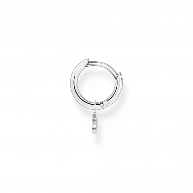 Charming Sterling Silver Moon Single Hoop Earring CR708 - 051 - 14Thomas Sabo Charm Club CharmingCR708 - 051 - 14