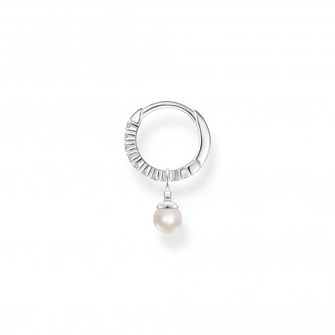 Charming Sterling Silver Pearl Single Hoop Earring CR702 - 167 - 14Thomas Sabo Charm Club CharmingCR702 - 167 - 14