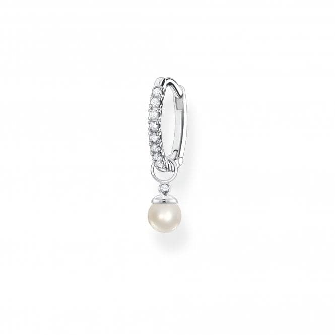 Charming Sterling Silver Pearl Single Hoop Earring CR702 - 167 - 14Thomas Sabo Charm Club CharmingCR702 - 167 - 14