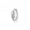 Charming Sterling Silver Rope With Knot Single Hoop Earring CR695 - 051 - 14Thomas Sabo Charm Club CharmingCR695 - 051 - 14