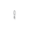 Charming Sterling Silver Shell With White Stones Single Hoop Earring CR697 - 051 - 14Thomas Sabo Charm Club CharmingCR697 - 051 - 14