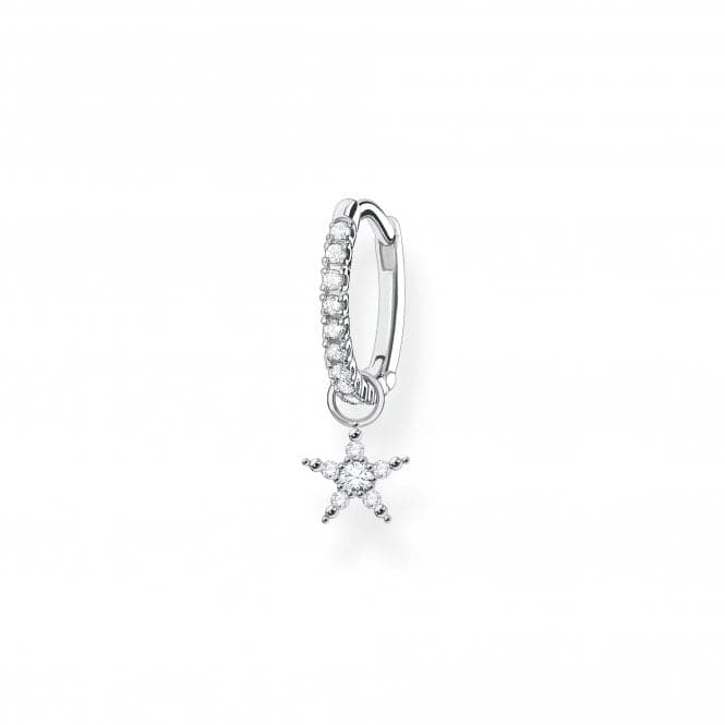 Charming Sterling Silver Star Single Hoop Earring CR707 - 051 - 14Thomas Sabo Charm Club CharmingCR707 - 051 - 14