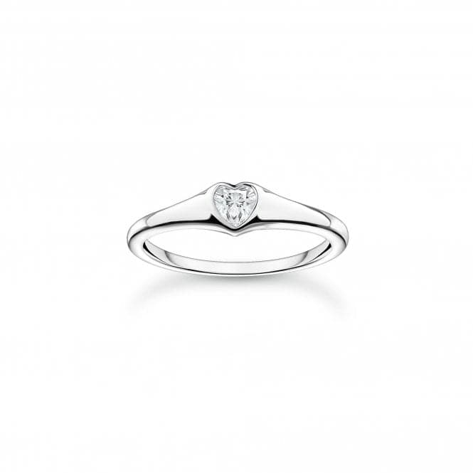Charming Sterling Silver White Heart Ring TR2390 - 051 - 14Thomas Sabo Charm Club CharmingTR2390 - 051 - 14 - 48