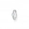 Charming Sterling Silver White Heart Single Hoop Earring CR692 - 051 - 14Thomas Sabo Charm Club CharmingCR692 - 051 - 14