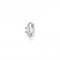 Charming Sterling Silver White Single Hoop Earring CR691 - 051 - 14Thomas Sabo Charm Club CharmingCR691 - 051 - 14