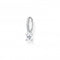 Charming Sterling Silver White Stones Single Hoop Earring CR699 - 051 - 14Thomas Sabo Charm Club CharmingCR699 - 051 - 14