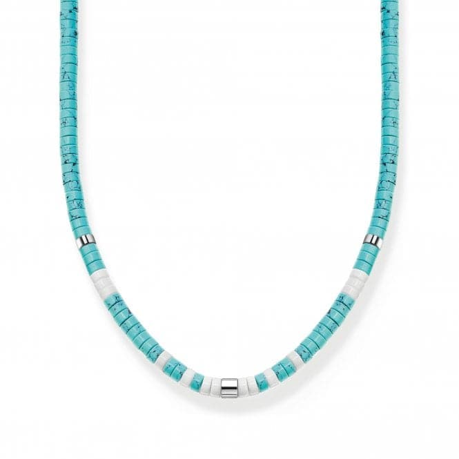 Charming Turquoise Stones Necklace KE2160 - 058 - 7 - L38VThomas Sabo Charm Club CharmingKE2160 - 058 - 7