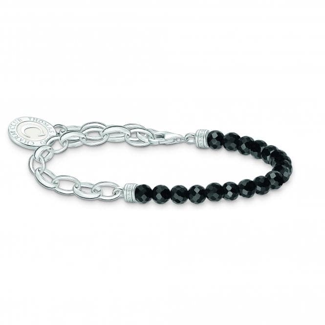 Charmista Black Cold Enamel Obsidian Bracelet A2128 - 148 - 11Thomas Sabo Charm Club CharmistaA2128 - 148 - 11 - L19v