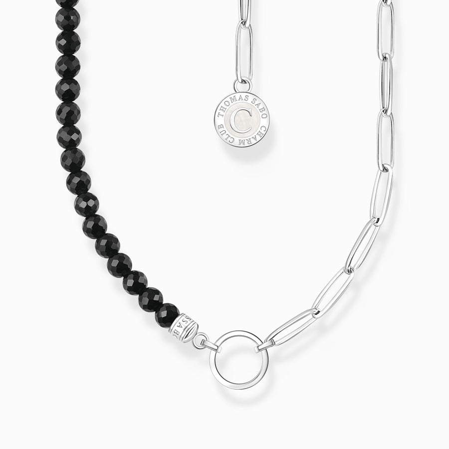 Charmista Black Sterling Silver Enamel Necklace KE2189 - 148 - 11Thomas Sabo Charm Club CharmistaKE2189 - 148 - 11 - L45V