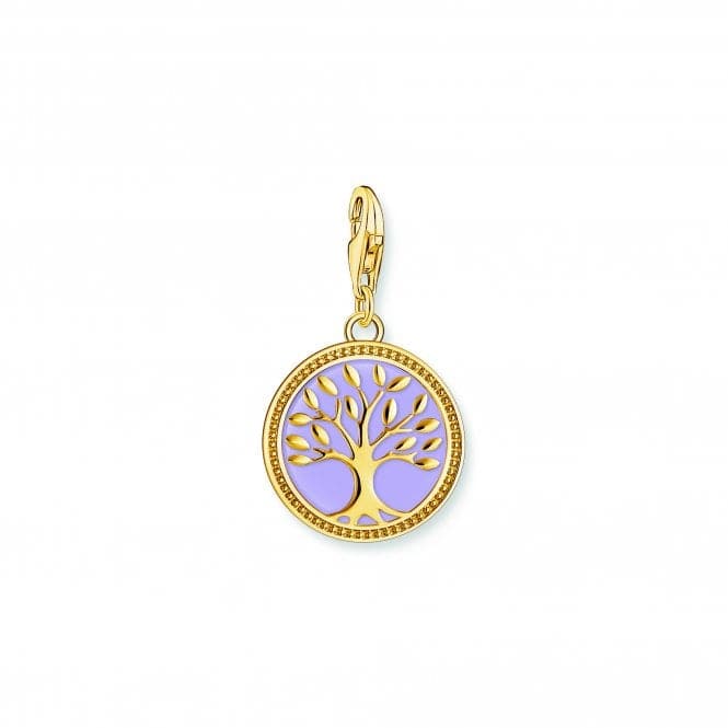 Charmista Enamel Violet Gold Plated Tree Of Love charm 2035 - 427 - 13Thomas Sabo Charm Club Charmista2035 - 427 - 13