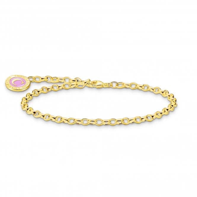 Charmista Gold Plated Cold Enamel Bracelet X2088 - 427 - 39Thomas Sabo Charm Club CharmistaX2088 - 427 - 39 - L19