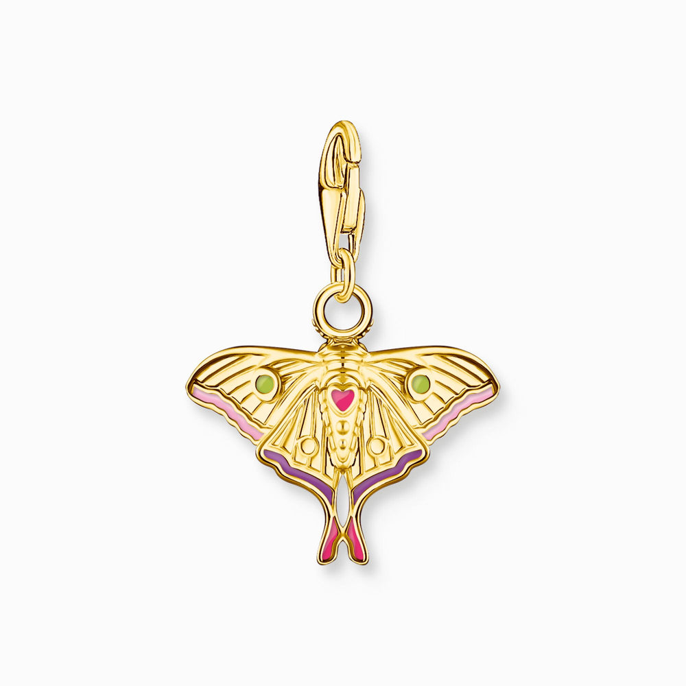 Charmista Gold Plated Colourful Moth Charm Pendant 2209 - 565 - 7Thomas Sabo Charm Club Charmista2209 - 565 - 7