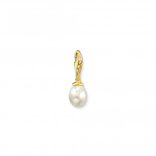 Charmista Gold Plated Freshwater Pearl Charm Pendant 1996 - 430 - 14Thomas Sabo Charm Club Charmista1996 - 430 - 14