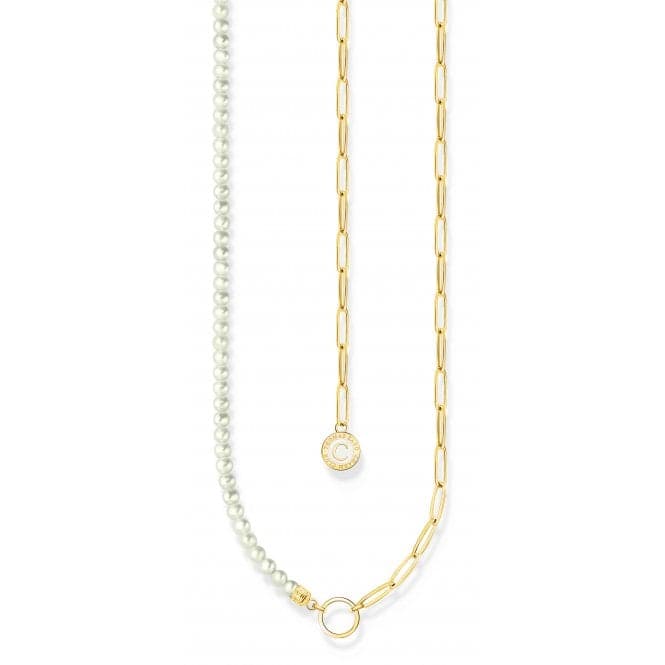 Charmista Gold Plated Freshwater Pearl Necklace KE2189 - 430 - 14Thomas Sabo Charm Club CharmistaKE2189 - 430 - 14