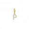 Charmista Gold Plated Zirconia Letter P Charm Pendant 1979 - 414 - 14Thomas Sabo Charm Club Charmista1979 - 414 - 14