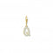 Charmista Gold Plated Zirconia Letter Q Charm Pendant 1980 - 414 - 14Thomas Sabo Charm Club Charmista1980 - 414 - 14