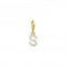 Charmista Gold Plated Zirconia Letter S Charm Pendant 1982 - 414 - 14Thomas Sabo Charm Club Charmista1982 - 414 - 14