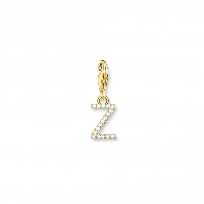 Charmista Gold Plated Zirconia Letter Z Charm Pendant 1989 - 414 - 14Thomas Sabo Charm Club Charmista1989 - 414 - 14