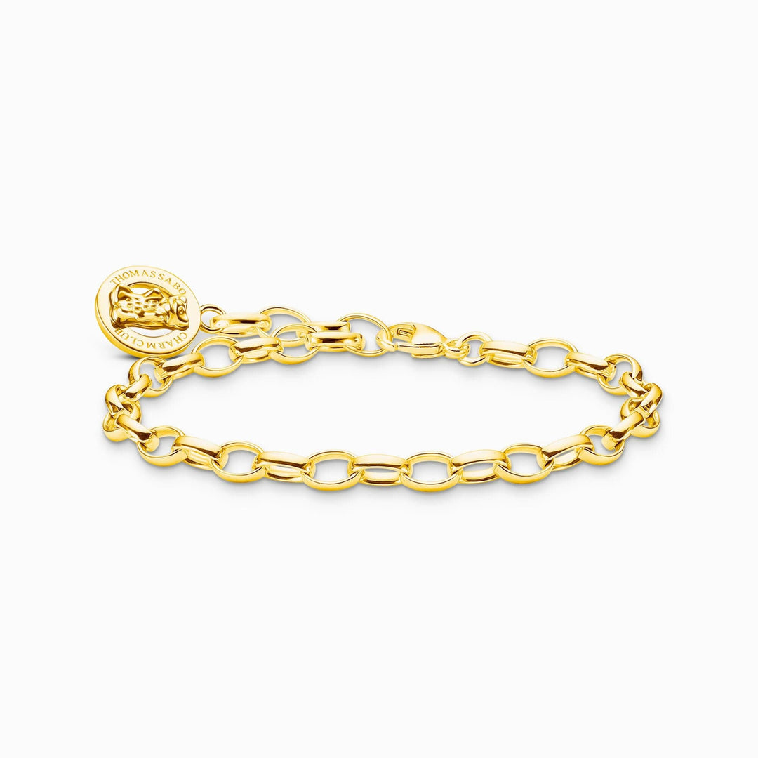 Charmista HARIBO Gold Plated Goldbears Logo Ring Bracelet X0291 - 413 - 39Thomas Sabo Charm Club CharmistaX0291 - 413 - 39 - L19