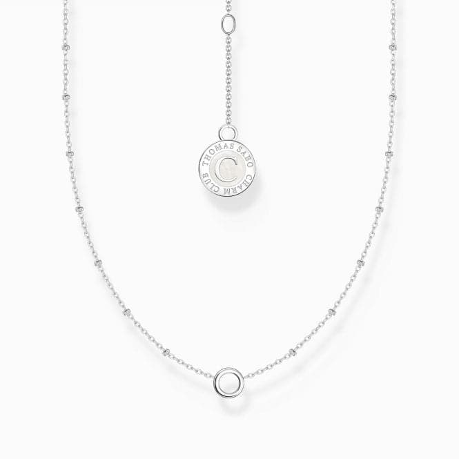 Charmista Member Charm Round Pendant And Little Balls Sterling Silver Necklace X0289 - 007 - 21Thomas Sabo Charm Club CharmistaX0289 - 007 - 21 - L37