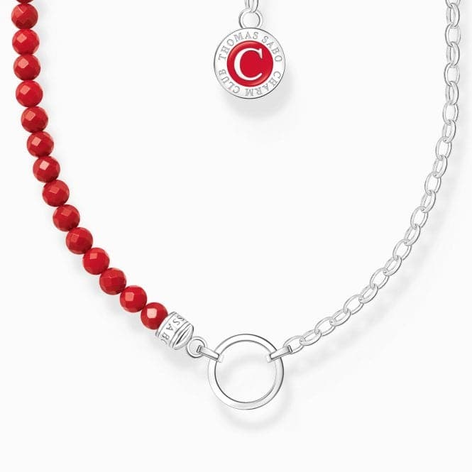 Charmista Member Red Sterling Silver Enamel Necklace KE2190 - 007 - 10Thomas Sabo Charm Club CharmistaKE2190 - 007 - 10