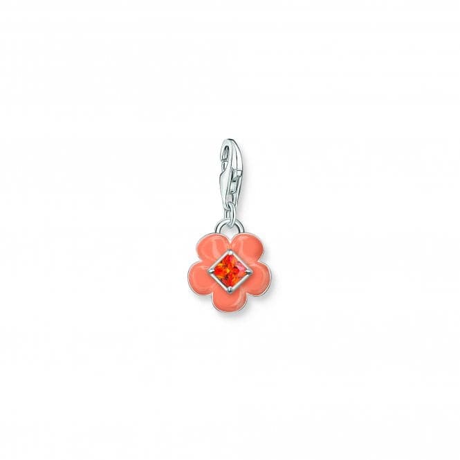 Charmista Orange Cold Enamel Flower Charm Pendant 2029 - 041 - 8Thomas Sabo Charm Club Charmista2029 - 041 - 8